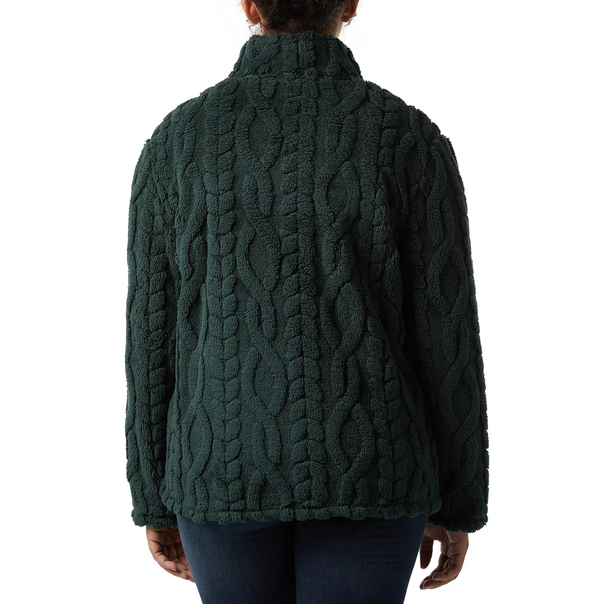 32 Degrées – Chandail en sherpa en tricot torsadé - Image 3