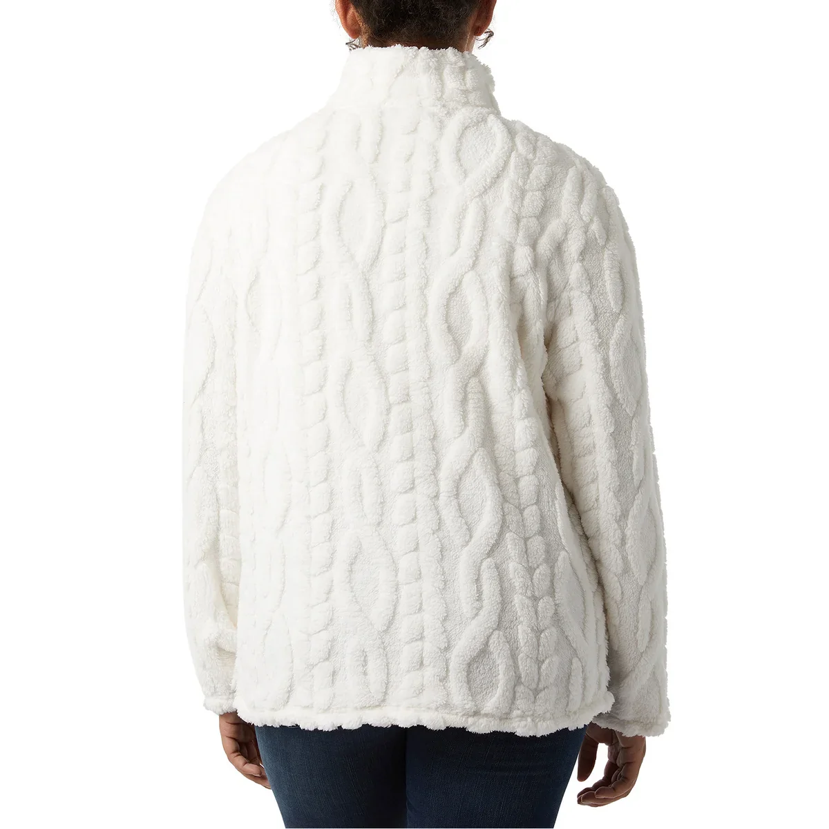 32 Degrées – Chandail en sherpa en tricot torsadé - Image 9