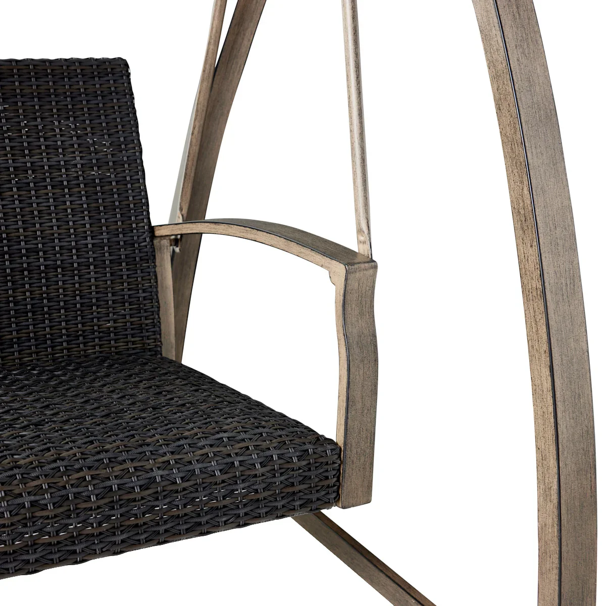 Agio - Balançoire de patio tissée avec auvent en tissu - Image 4