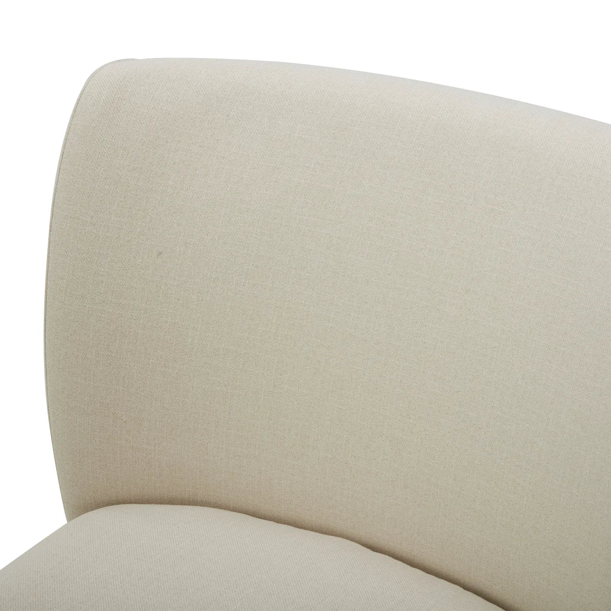 Aiden & Ivy - Chaise en tissu sans accoudoir avec roulettes Blair - Image 6