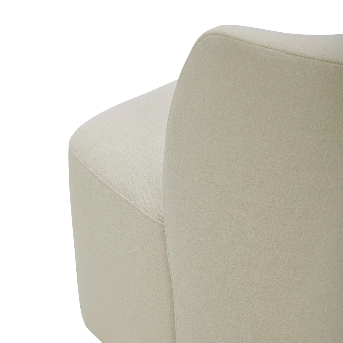 Aiden & Ivy - Chaise en tissu sans accoudoir avec roulettes Blair - Image 7