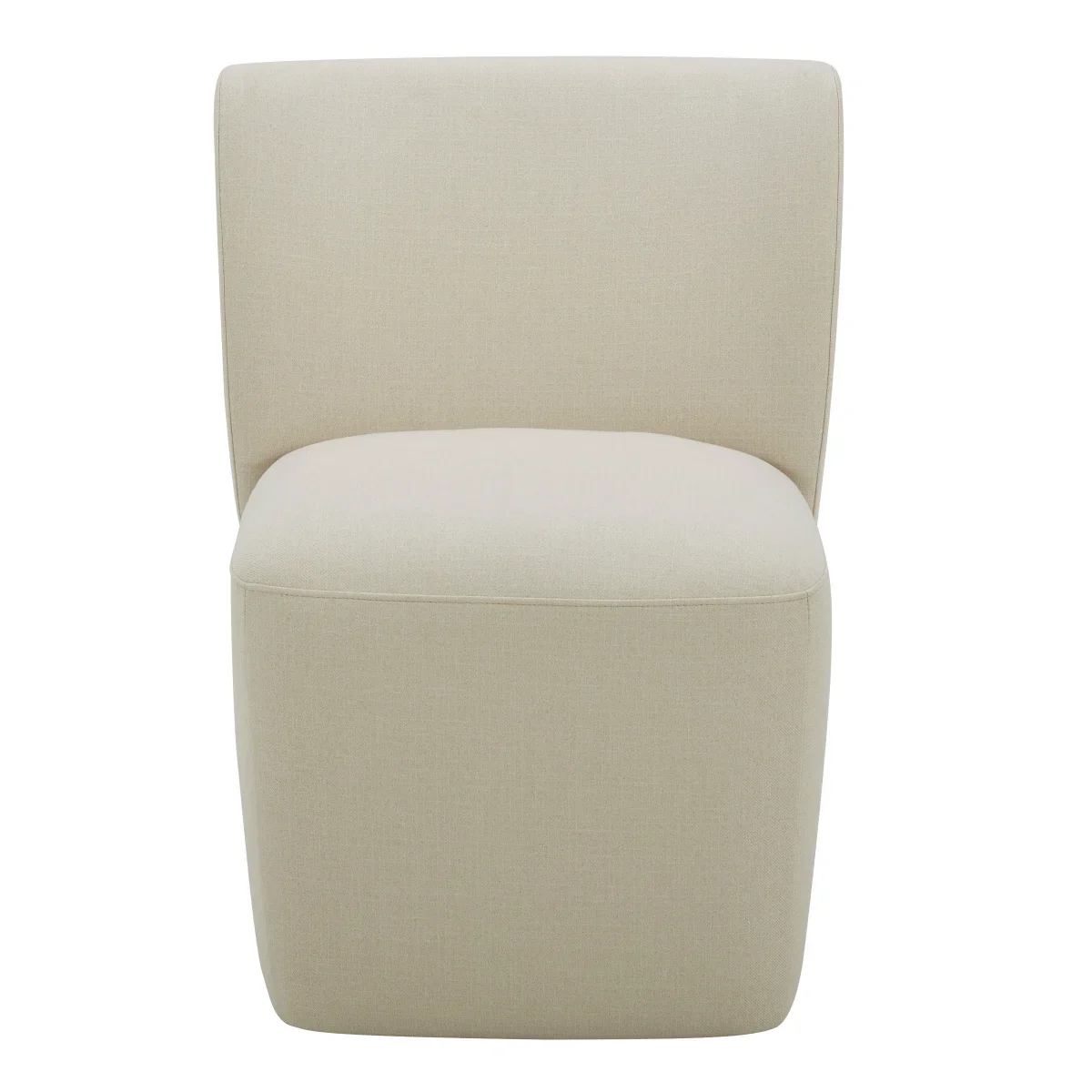 Aiden & Ivy - Chaise en tissu sans accoudoir avec roulettes Blair - Image 8
