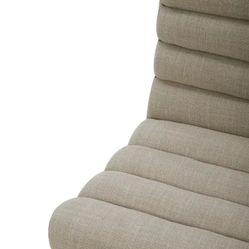 Aiden & Ivy - Chaise en tissu sans accoudoir avec roulettes pour salle à manger - Image 13