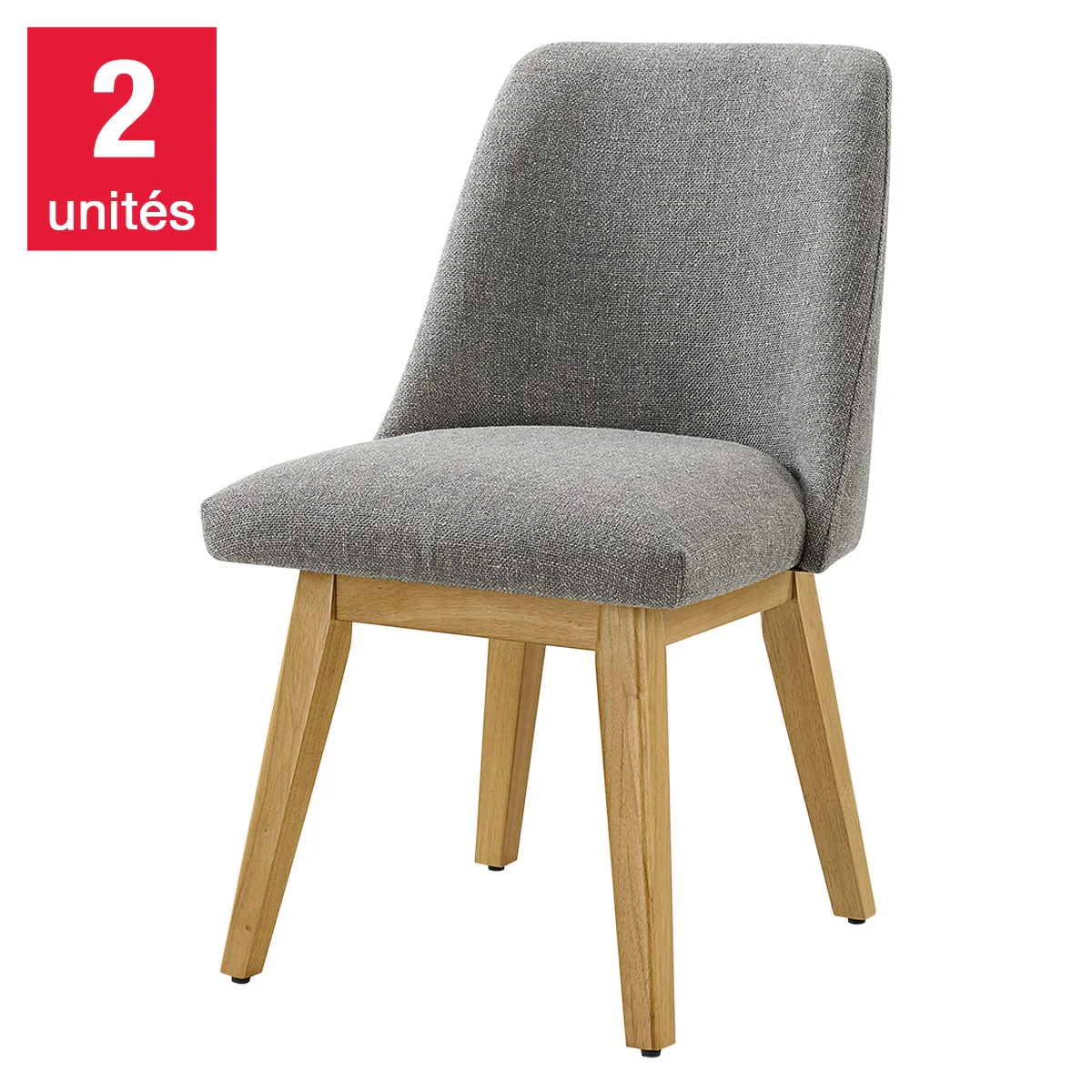 Aiden & Ivy - Ensemble de 2 chaises de salle Ă manger en tissu Destin - Image 5