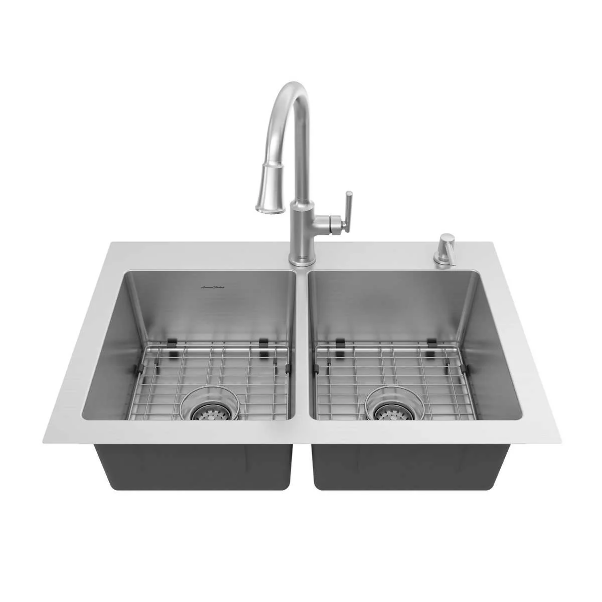 American Standard - Évier de cuisine de 32 po avec robinet amovible - Image 2
