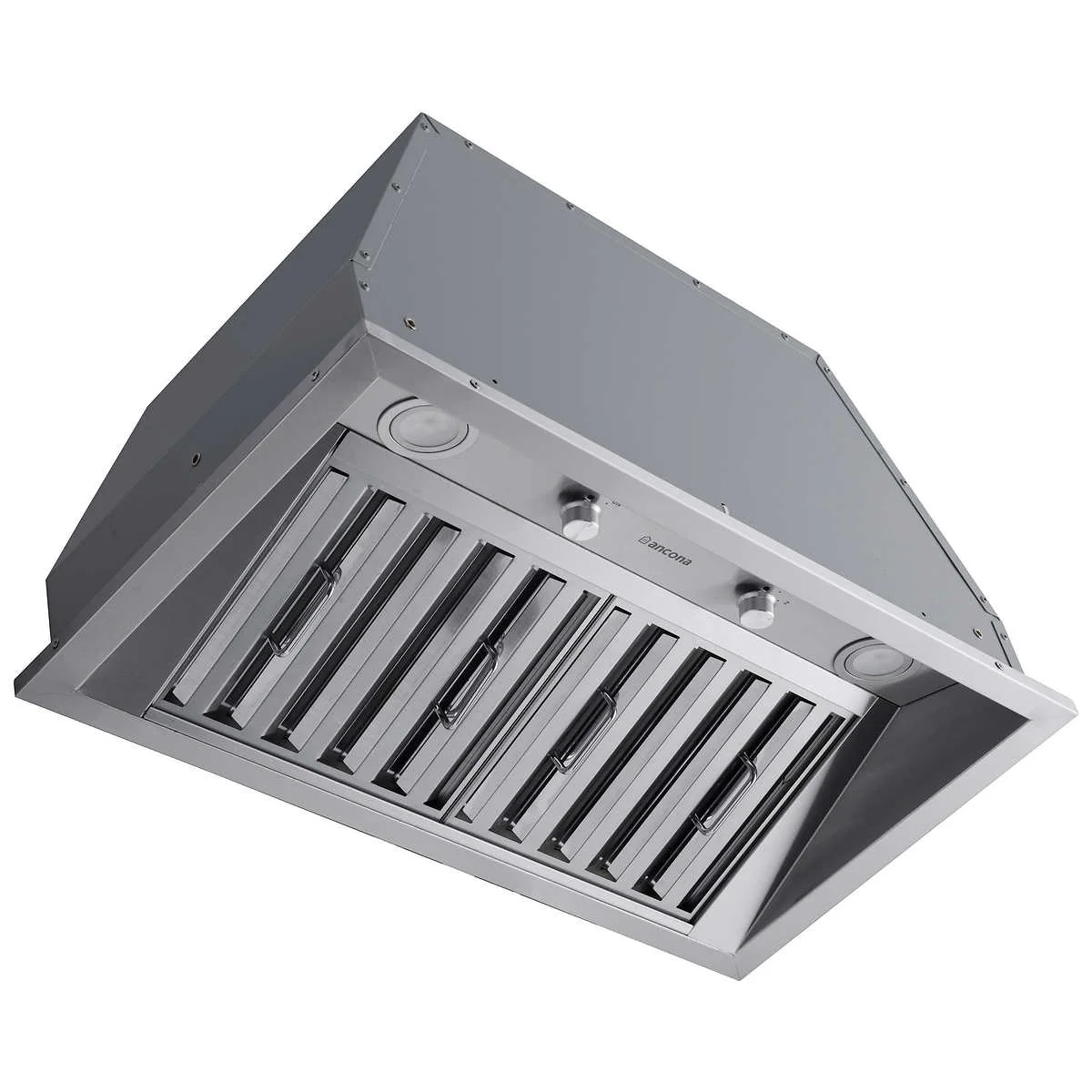 Ancona - Hotte de cuisinière à conduit en acier inoxydable, 600 CFM maximum