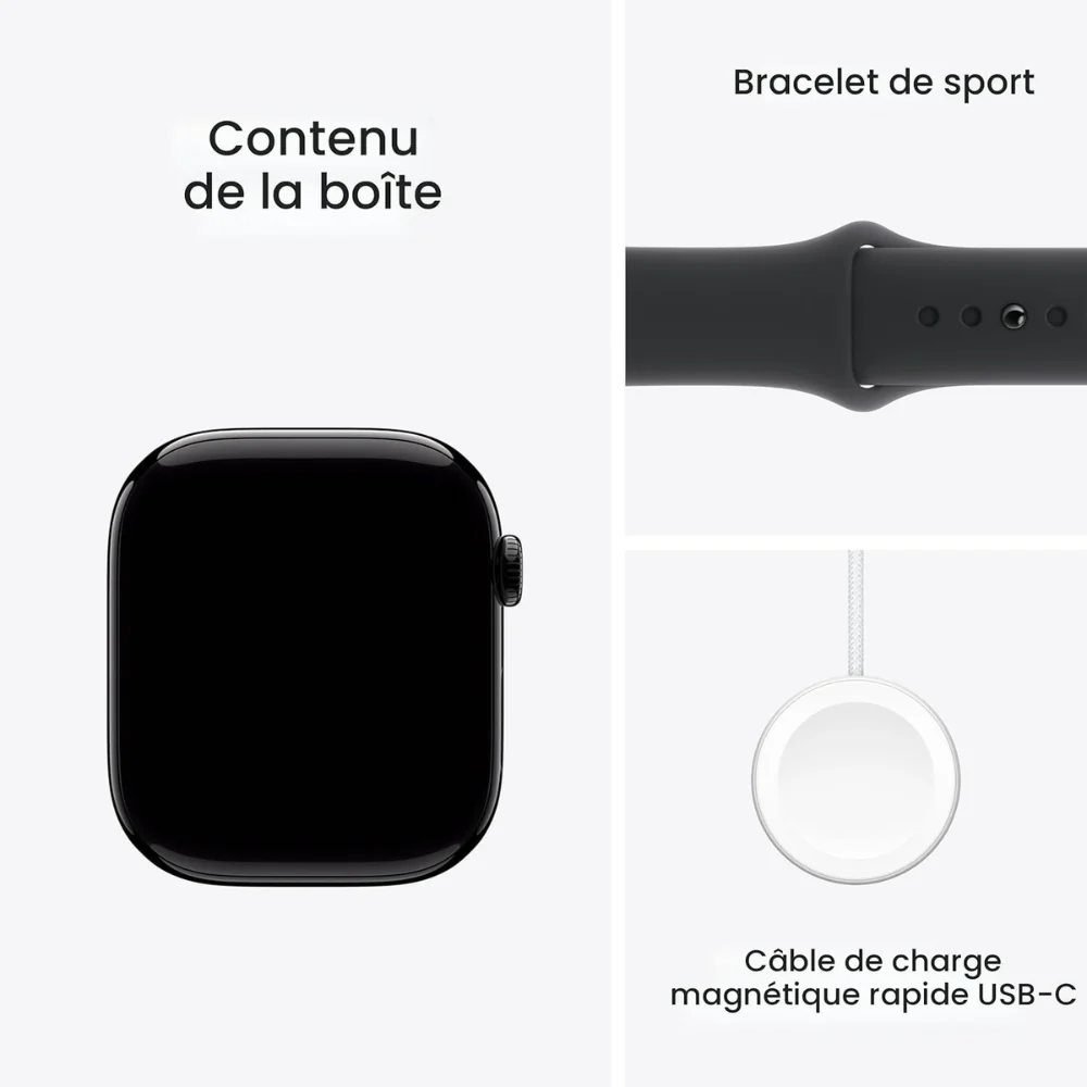 Apple -Montre / Watch Series 10 - 46mm - GPS - aluminium Noir - Image 4