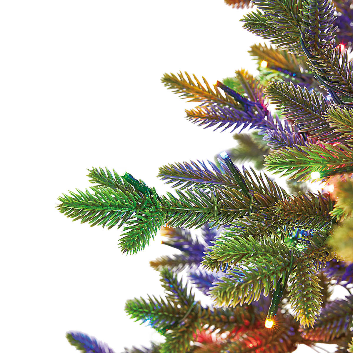 Arbre de Noël artificiel tremble pré-éclairé de 6,5 pi, 1 500 micro-lumières DEL - Image 5