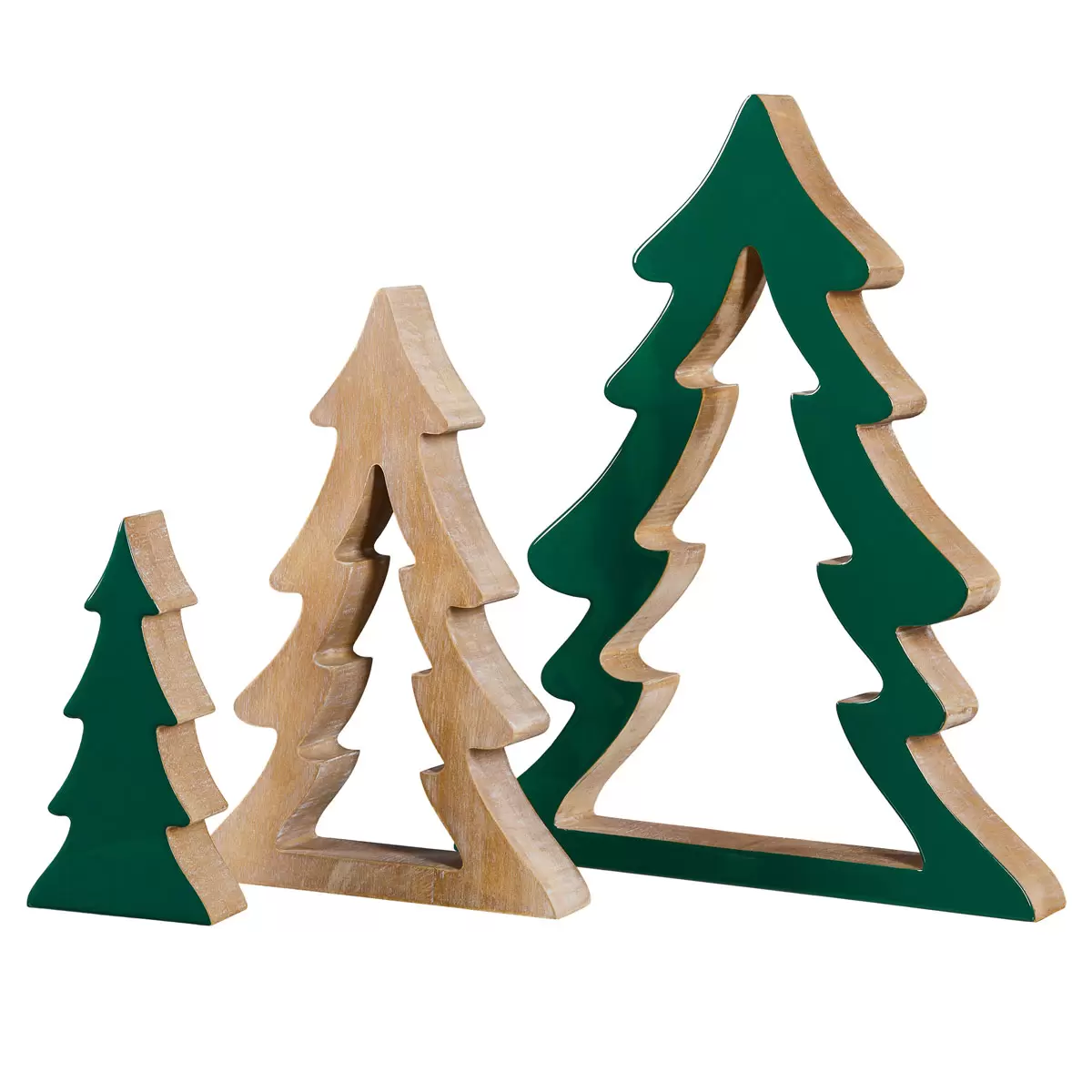 Arbres de nidification décoratifs en bois - Image 2