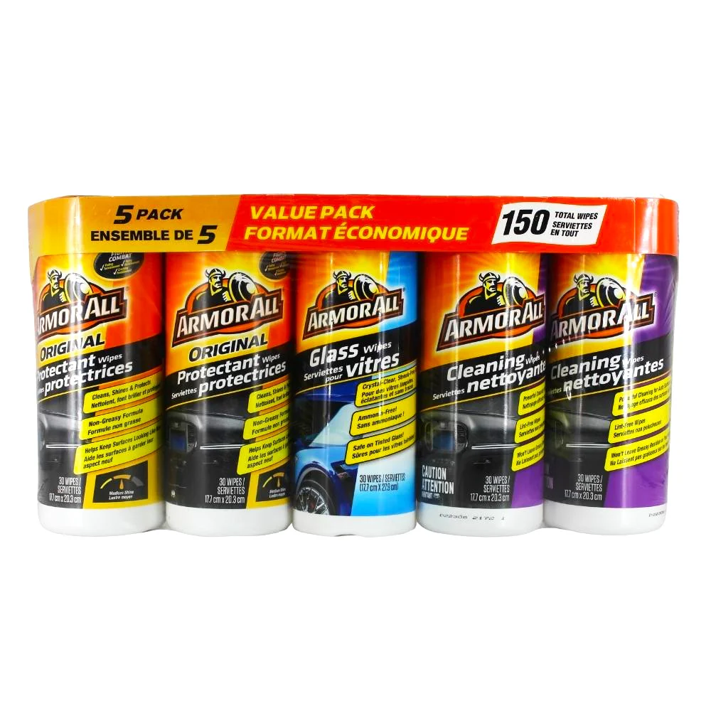 Armor All - Lot de 5 x 30 lingettes