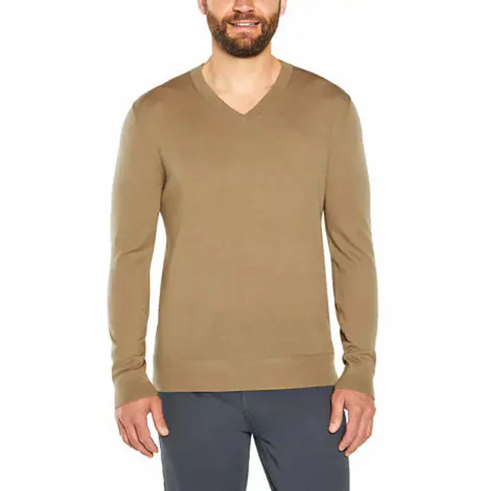 Banana Republic - Pull à manches longues en laine mérino col en v - Image 13