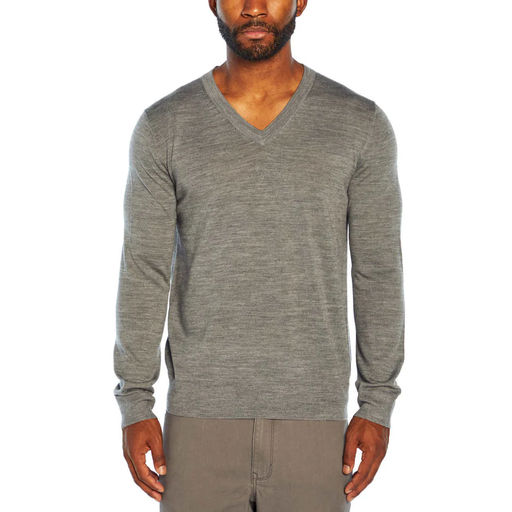 Banana Republic - Pull à manches longues en laine mérino col en v - Image 9