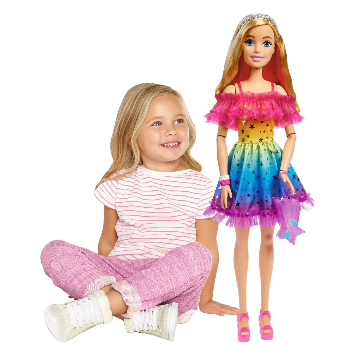 Barbie - Poupée de 28 po avec accessoires de mode - Image 5