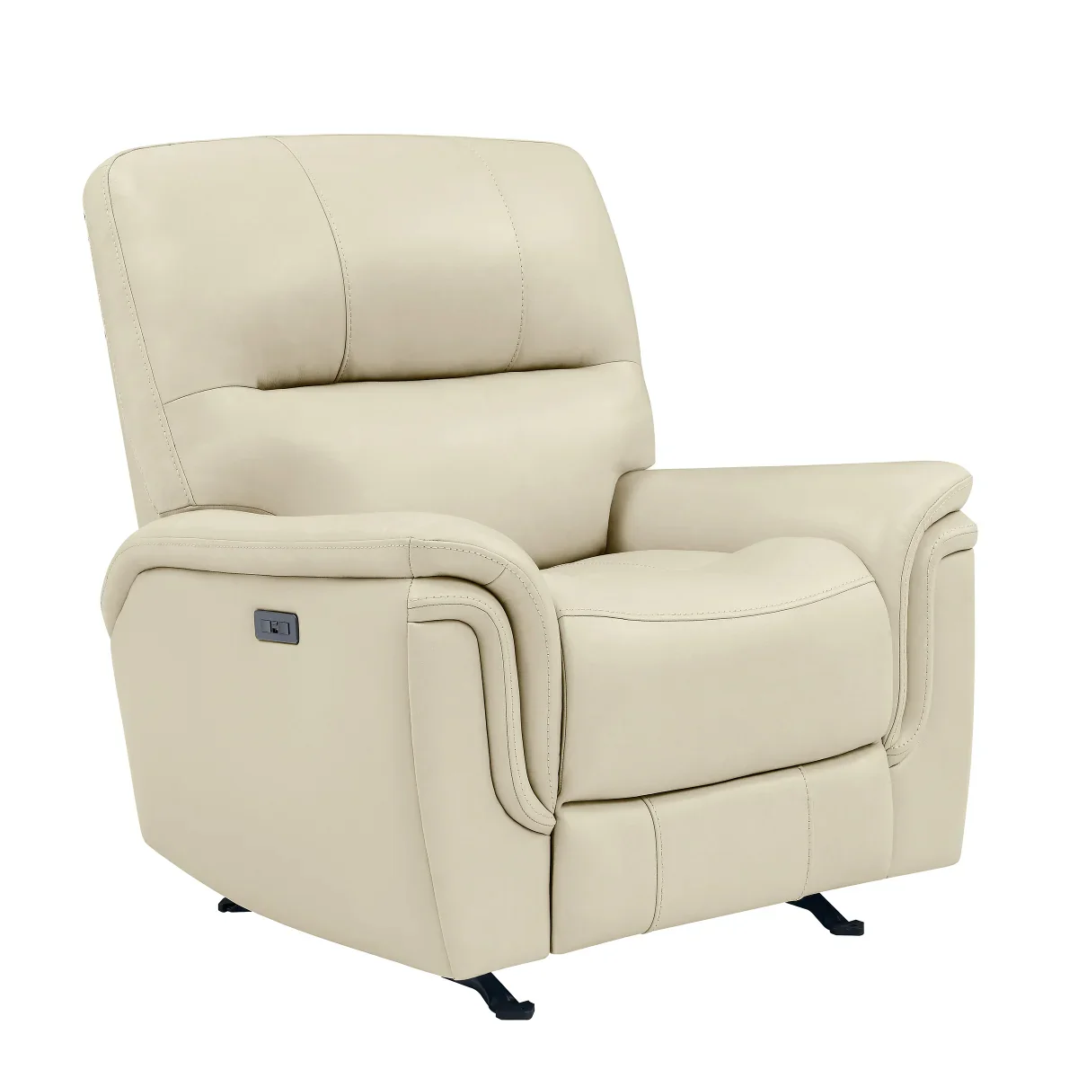BarcaLounger - Fauteuil inclinable à bascule électrique en cuir pleine fleur - Image 5
