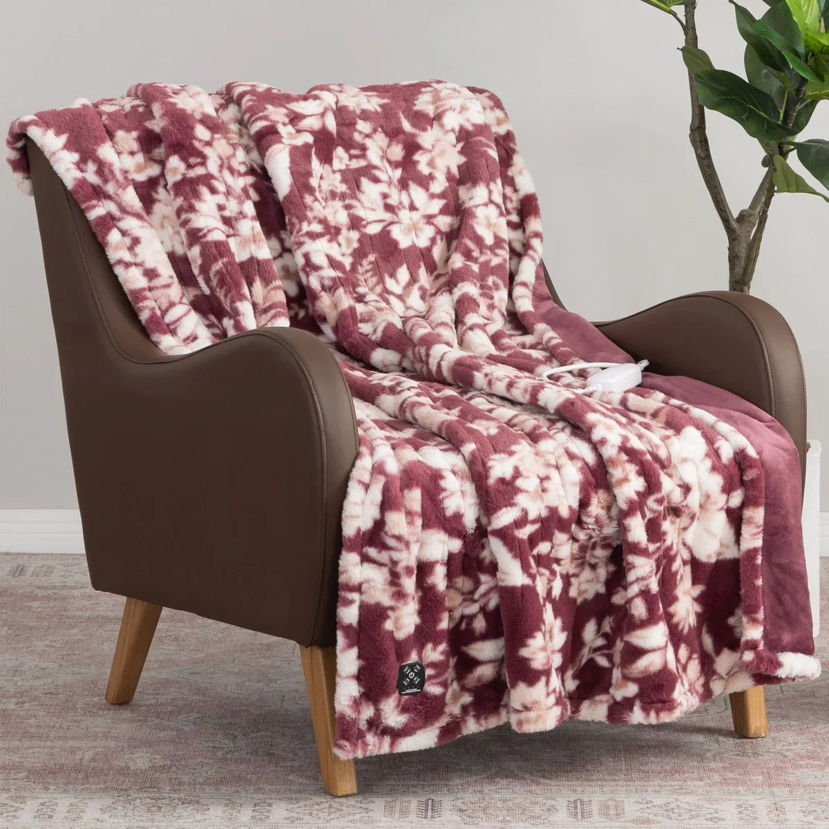 Berkshire - Couverture chauffante en fausse fourrure - Image 10
