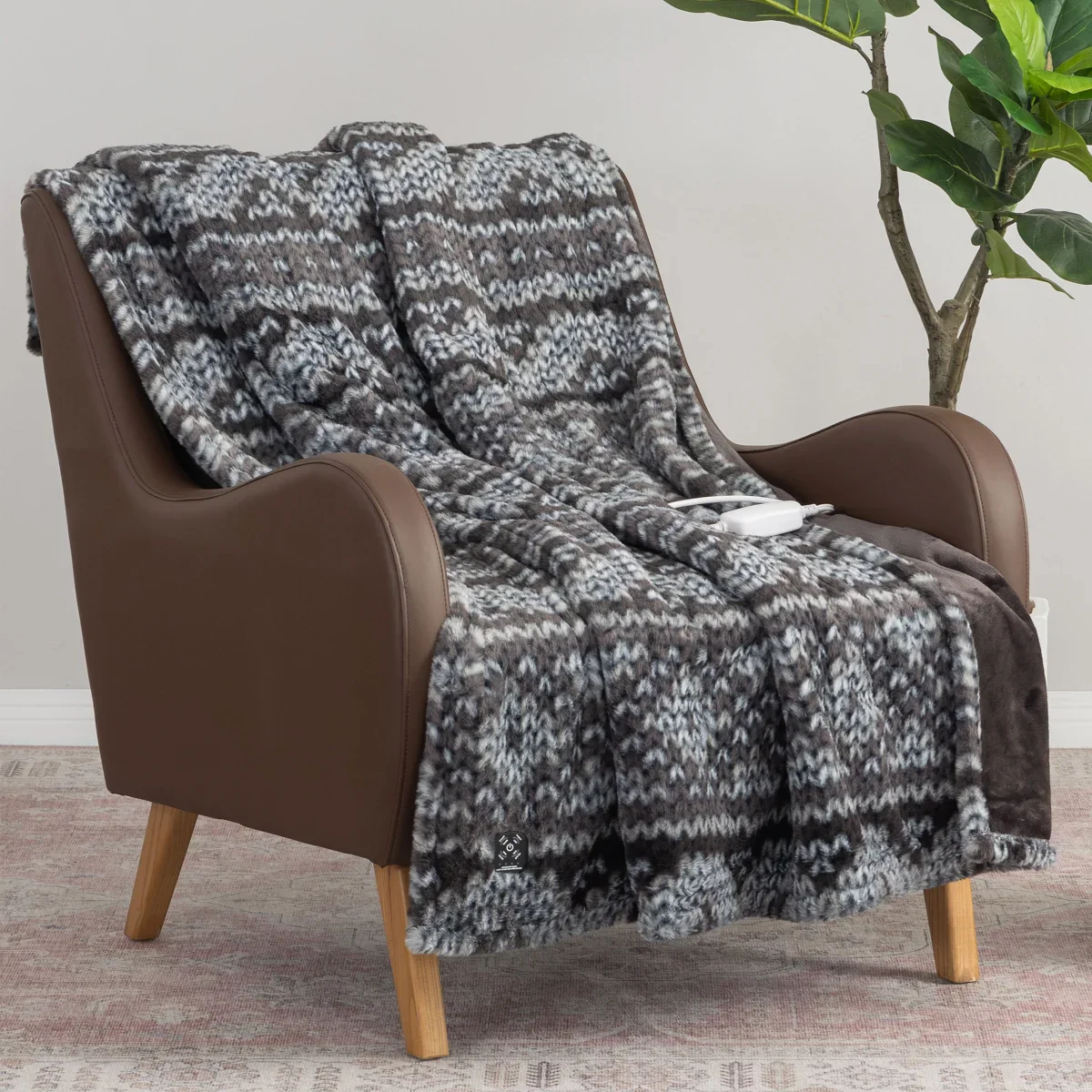 Berkshire - Couverture chauffante en fausse fourrure - Image 12