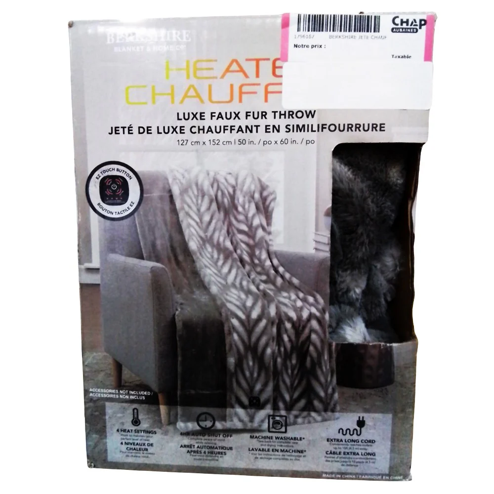 Berkshire - Couverture chauffante en fausse fourrure - Image 14