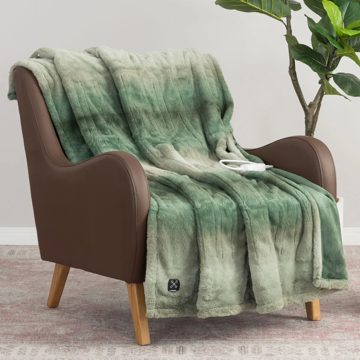 Berkshire - Couverture chauffante en fausse fourrure - Image 9