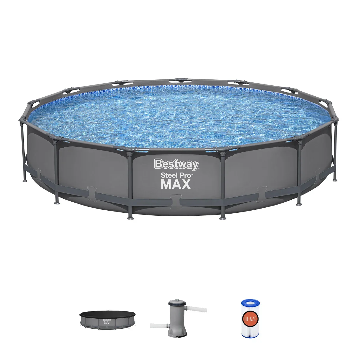 Bestway - Ensemble de piscine hors terre Steel Pro MAX