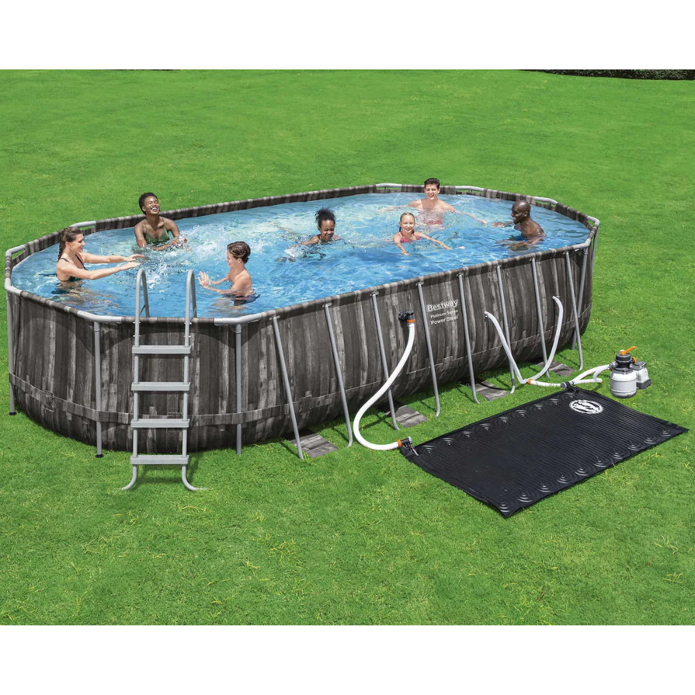 Bestway - Piscine hors terre Power Steel ovale + chauffe-eau solaire 22' - Image 2