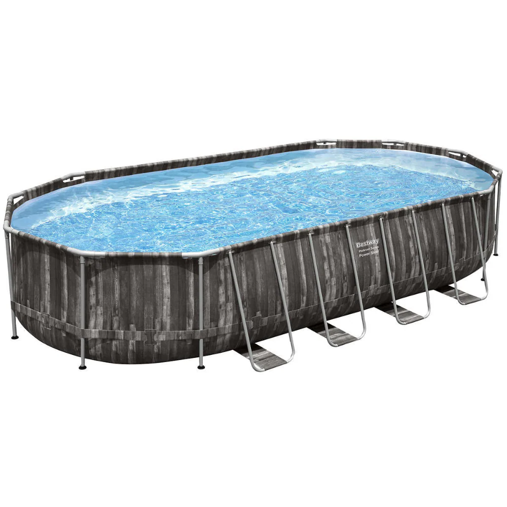 Bestway - Piscine hors terre Power Steel ovale + chauffe-eau solaire 22' - Image 3