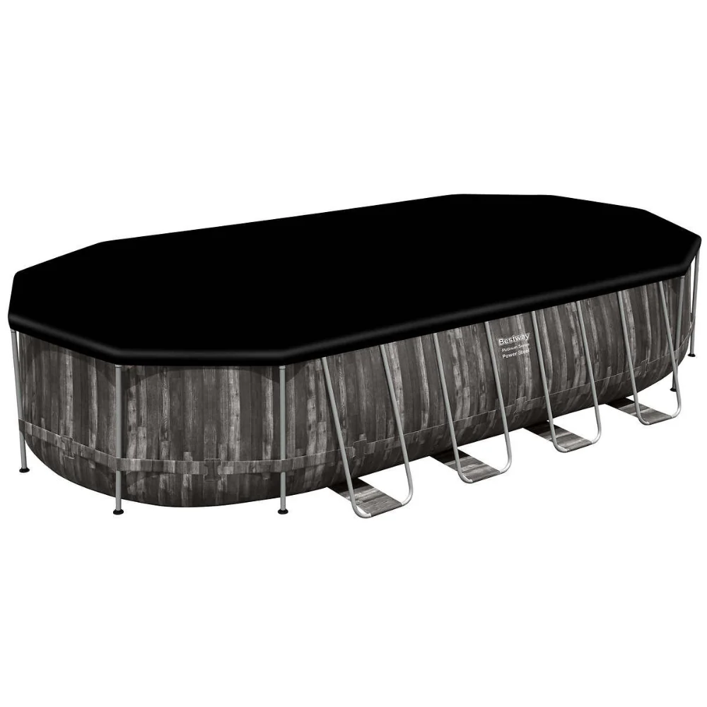 Bestway - Piscine hors terre Power Steel ovale + chauffe-eau solaire 22' - Image 4