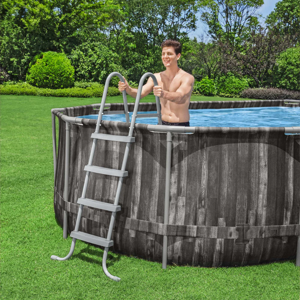Bestway - Piscine hors terre Power Steel ovale + chauffe-eau solaire 22' - Image 7
