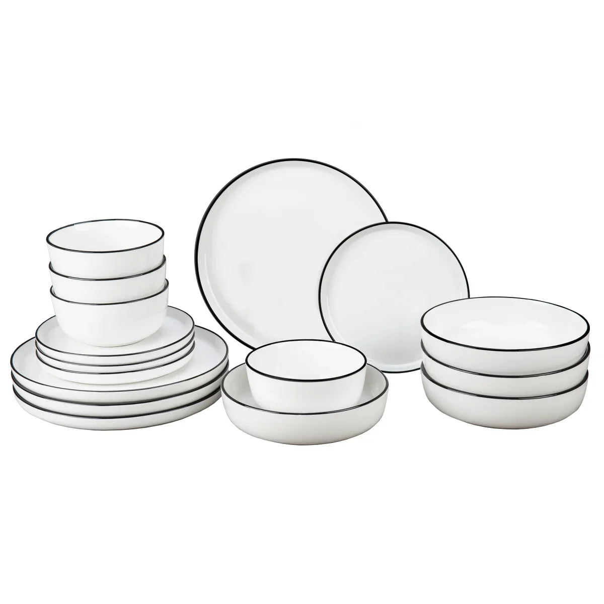 BIA Cordon Bleu - Service de vaisselle en porcelaine Aubry, 16-piècest