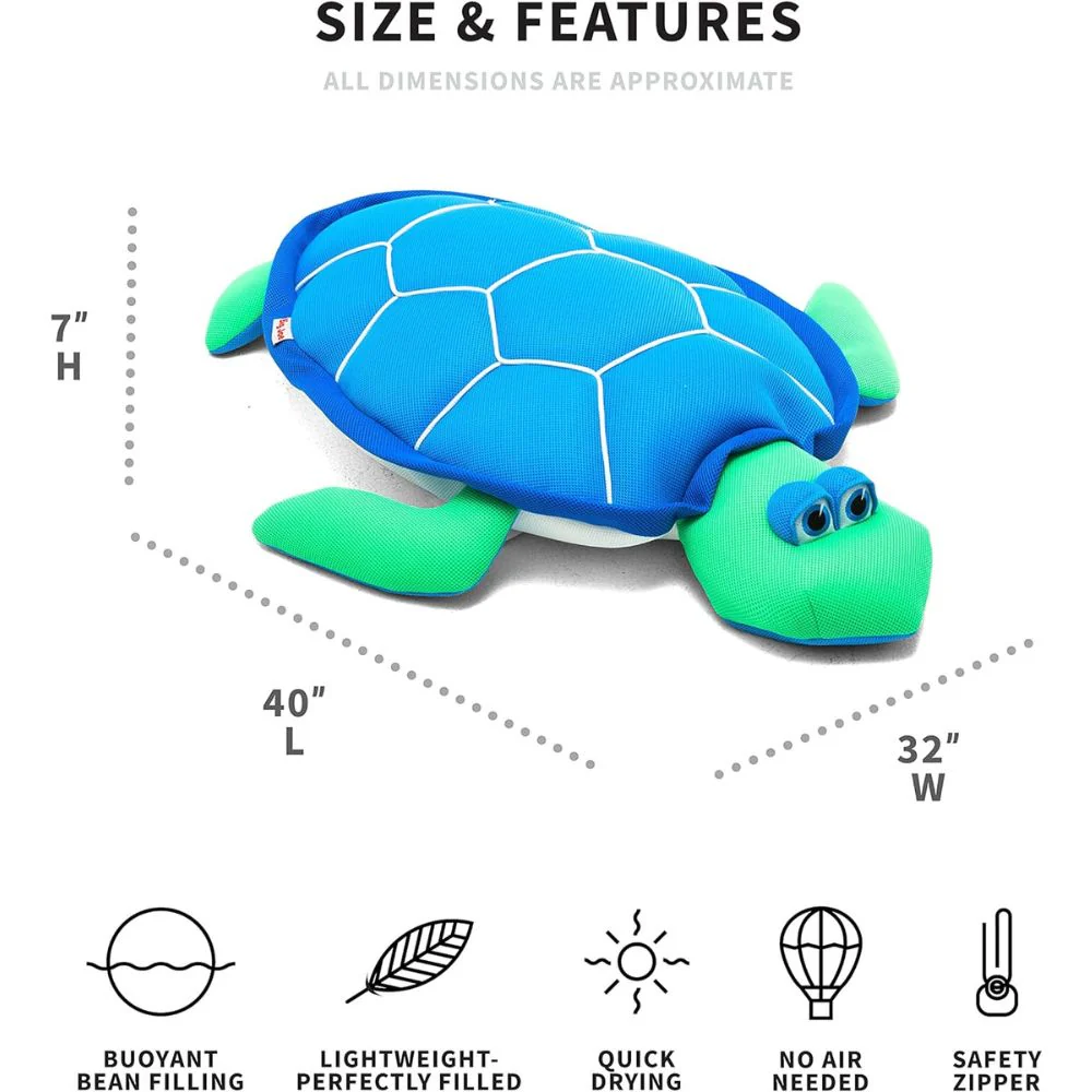 Big Joe - Pool Petz Jouet flottant en forme de tortue en maille - Image 3