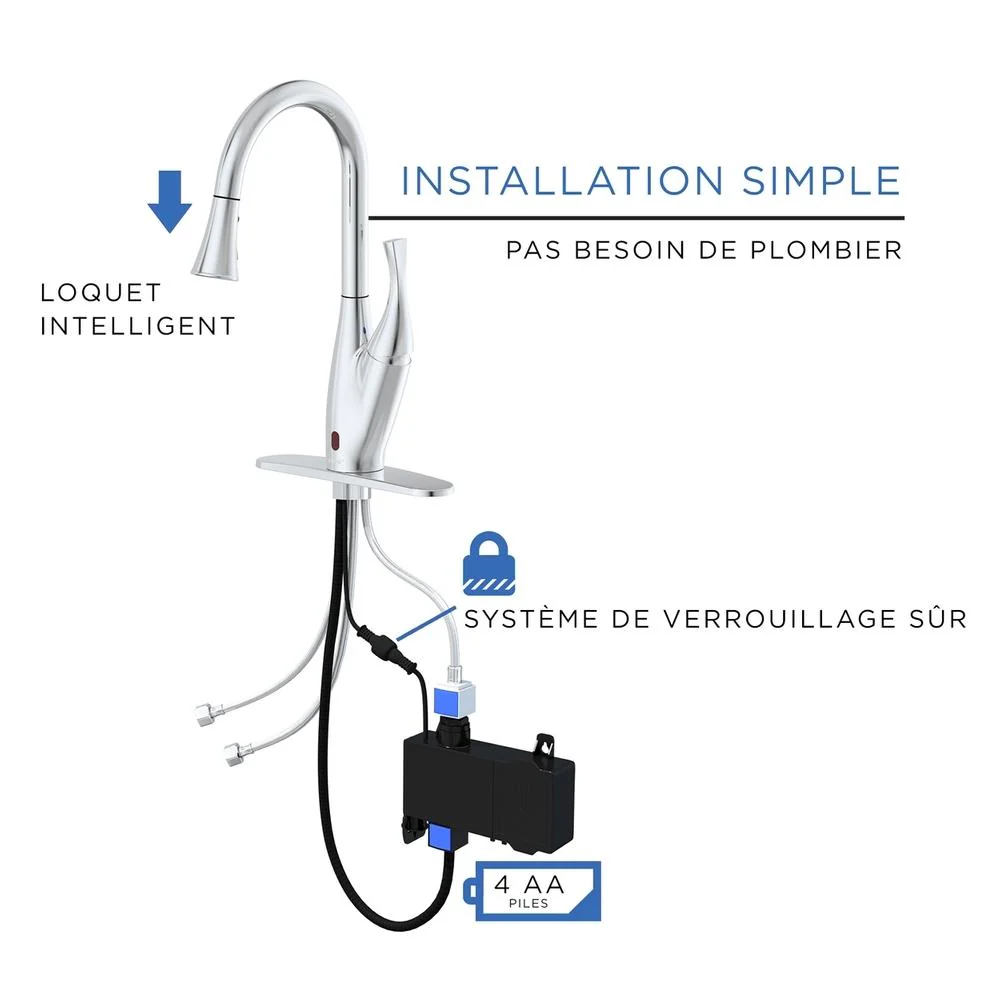 Bio Bidet - Robinet mitigeur de cuisine avec détecteur de mouvement - Image 3
