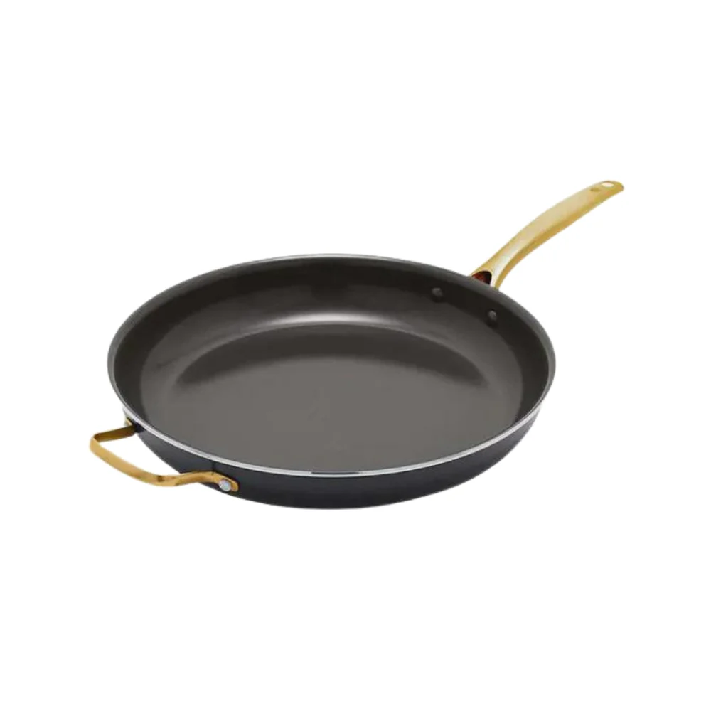 Blue Diamond - Poêle familiale avec poignée auxiliaire, 34 cm (13,5 po)
