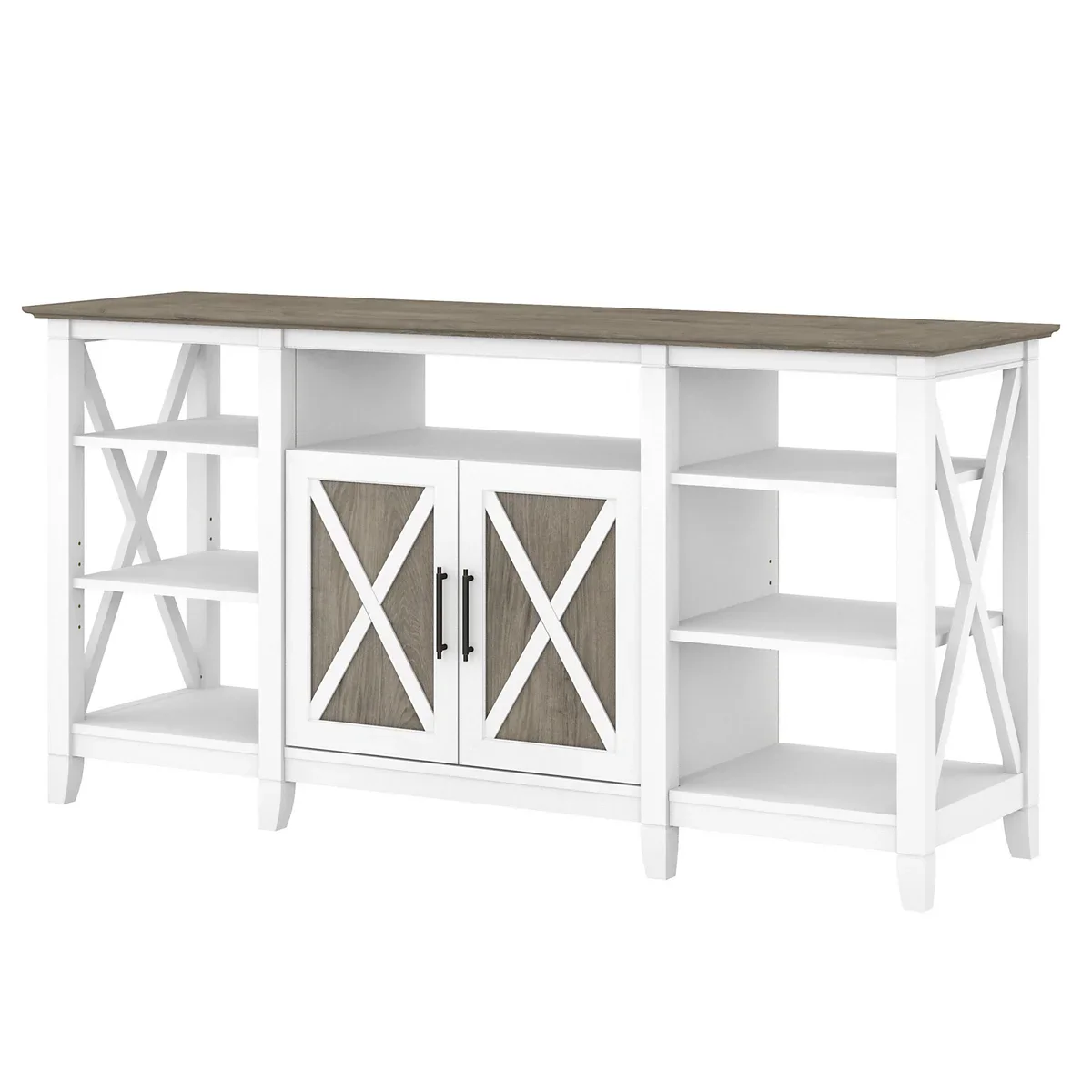 Bush Furniture - Meuble TV haut contemporain Key West 152,4 cm (60 po) - Image 5