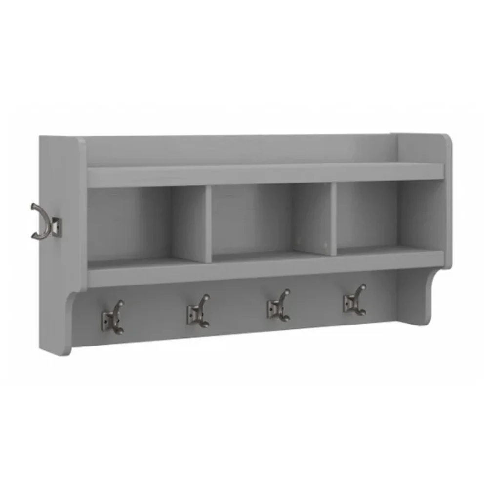 Bush Furniture Woodland - Porte-manteaux mural avec tablette - Image 6
