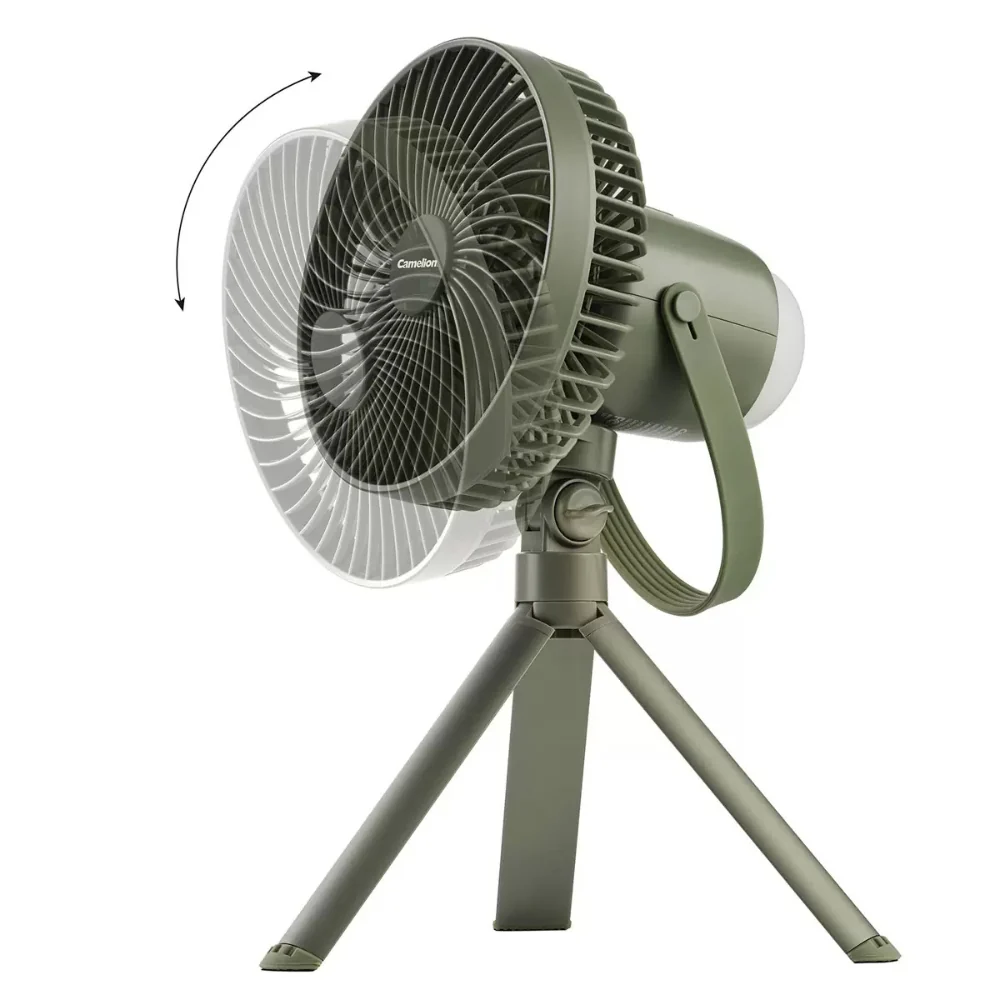 Camelion - Ventilateur de camping rechargeable avec lumière DEL - Image 2