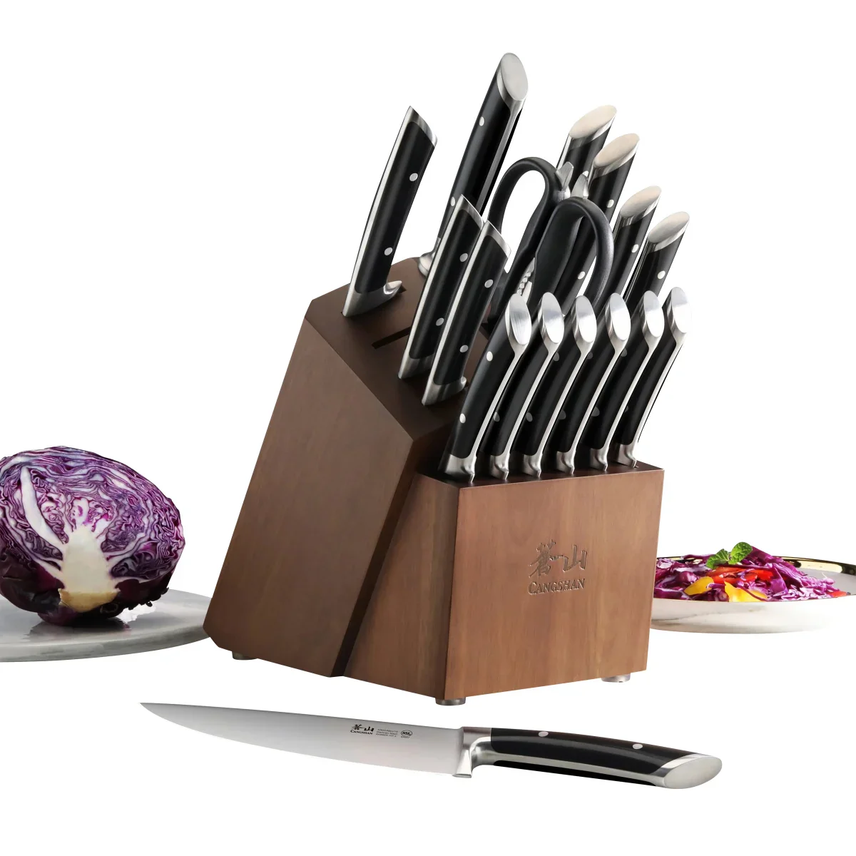 Cangshan - Ensemble de couteaux forgés série Rainier, 17 pièces - Image 2