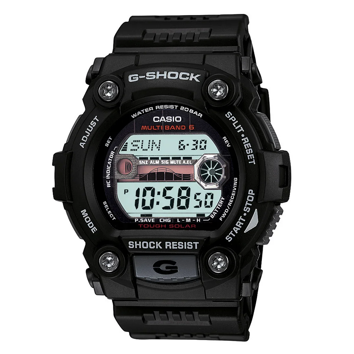 Casio - Montre G-Shock G-Rescue Solar Atomic - GW-7900-1WC C