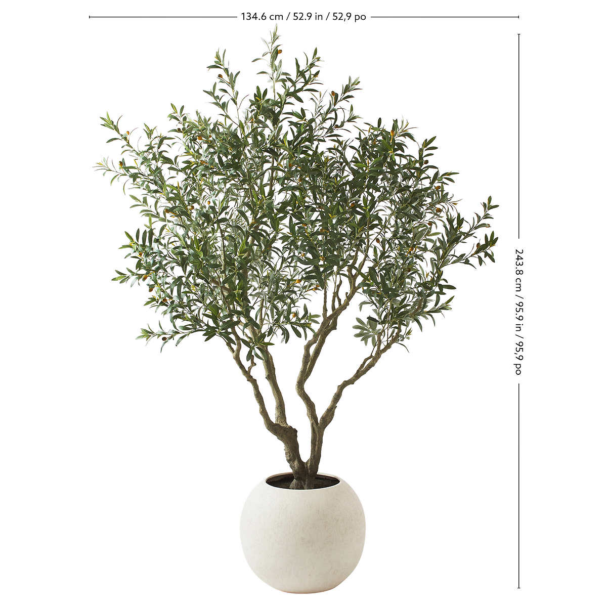 CGH - Olivier artificiel de 243,6 cm (95,9 po) - Image 4