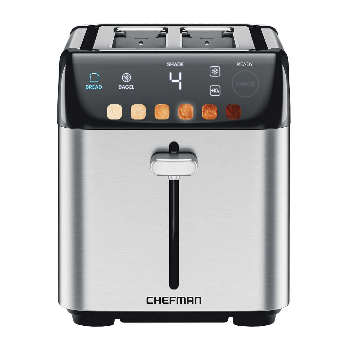 Chefman - Grille-pain numérique à 2 tranches Smart Touch