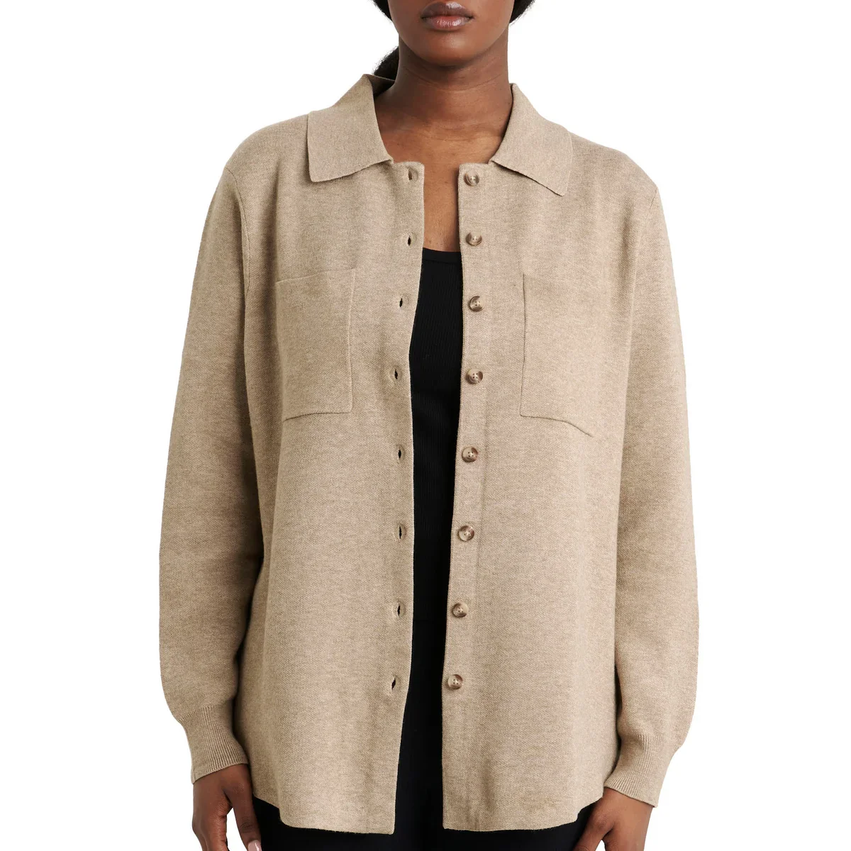 Como Vintage - Veste-chemise en tricot - Image 4