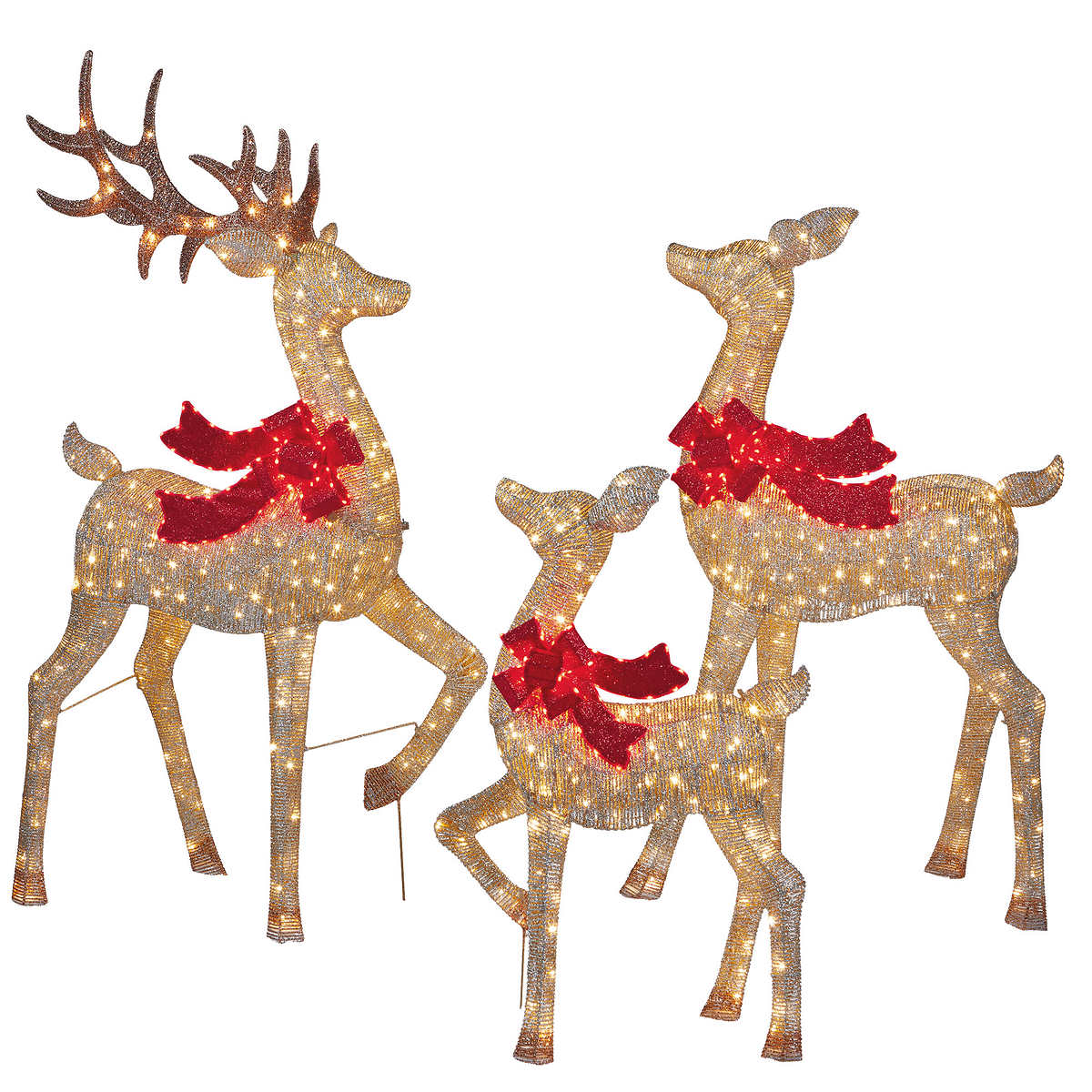 Ensemble de 3 cerfs à lumières DEL - Image 2