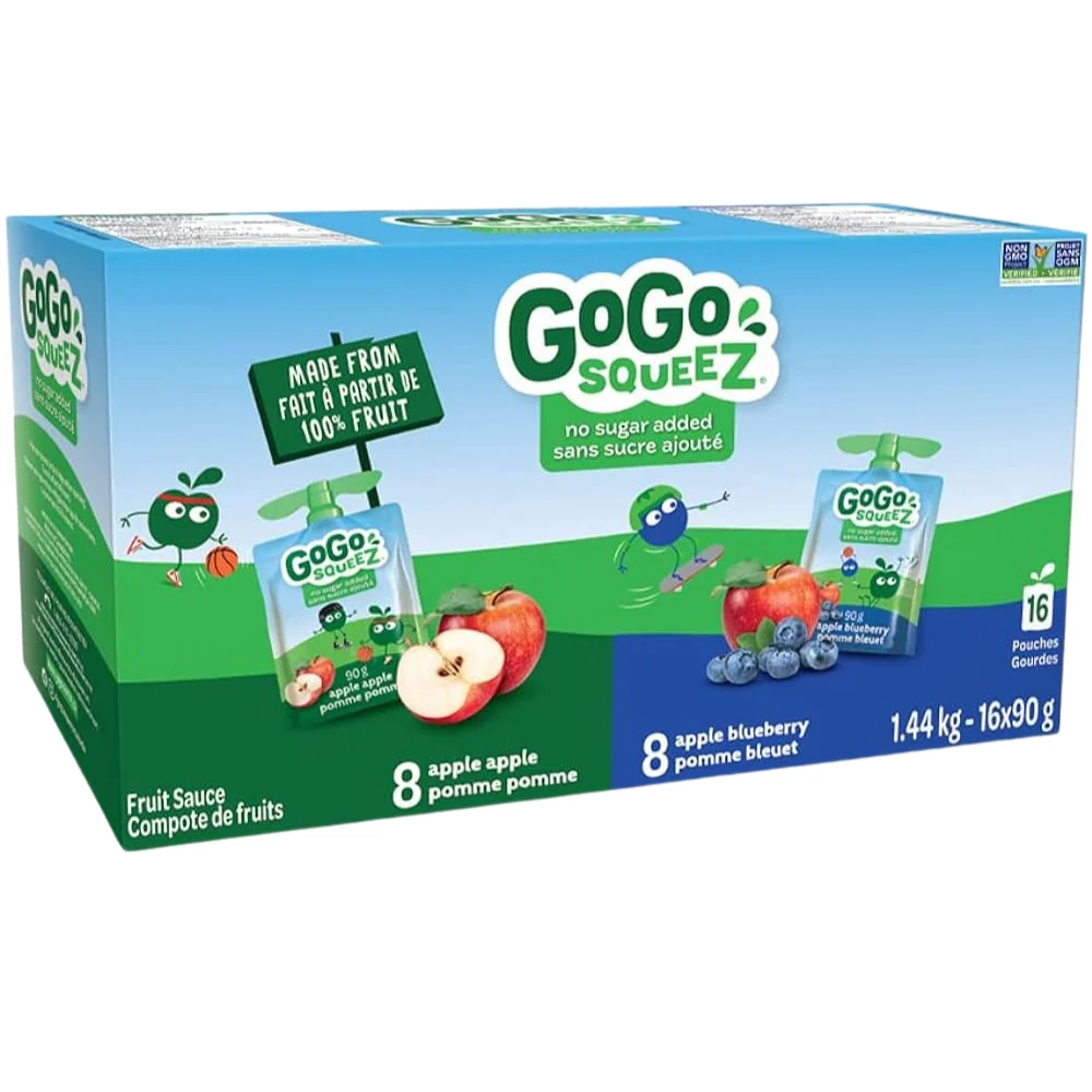 GoGo squeeZ - Compote de fruits bio 16 × 90 g - Image 2