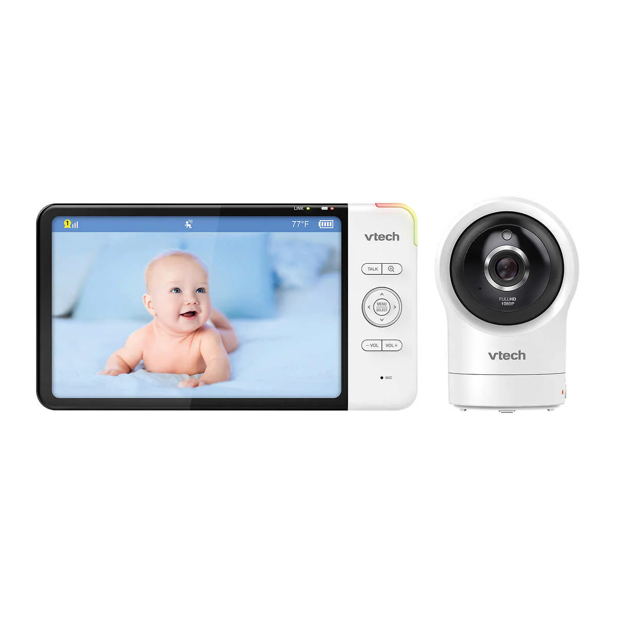 VTech - Moniteur wifi intelligent, écran 7", caméra HD panoramique, inclinable à 360° - Image 2