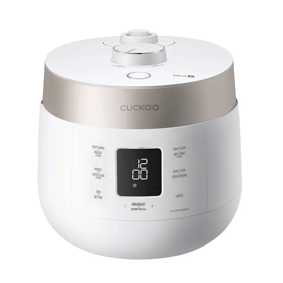 Cuckoo - Cuiseur Ă riz Ă double pression de 6 tasses et chauffe-plat