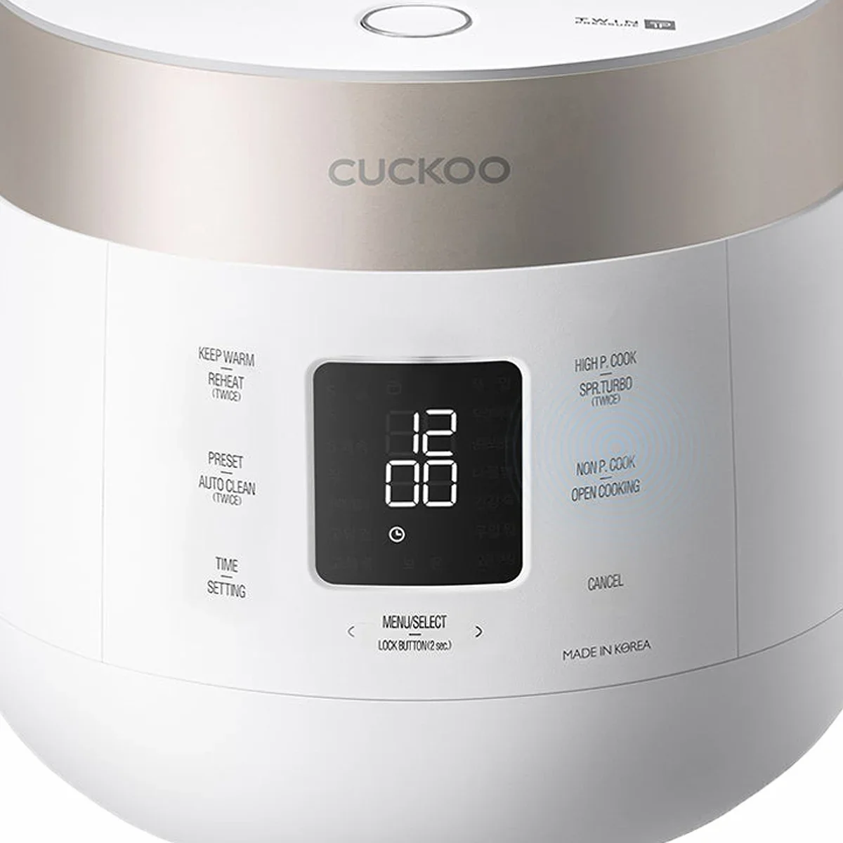 Cuckoo - Cuiseur Ă riz Ă double pression de 6 tasses et chauffe-plat - Image 3
