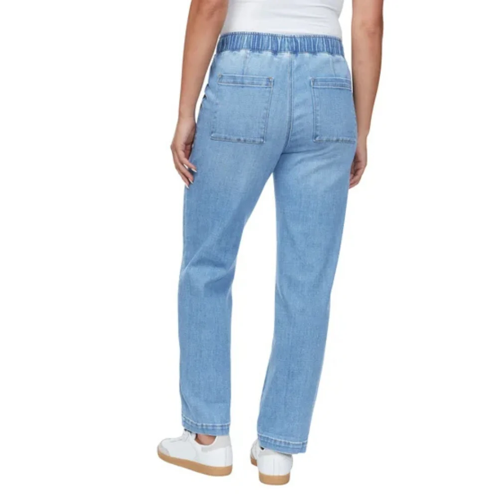 Buffalo David Bitton - Jeans droit à enfiler avec ourlet convertible - Image 2