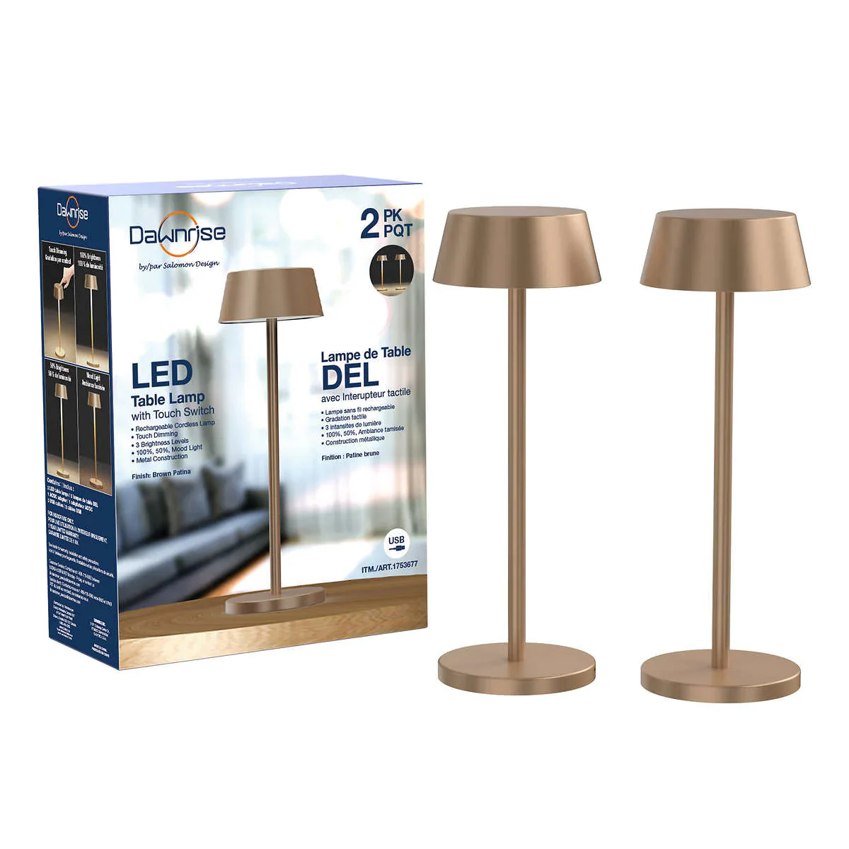 Dawnrise - Lampe de table DEL rechargeable - Image 3