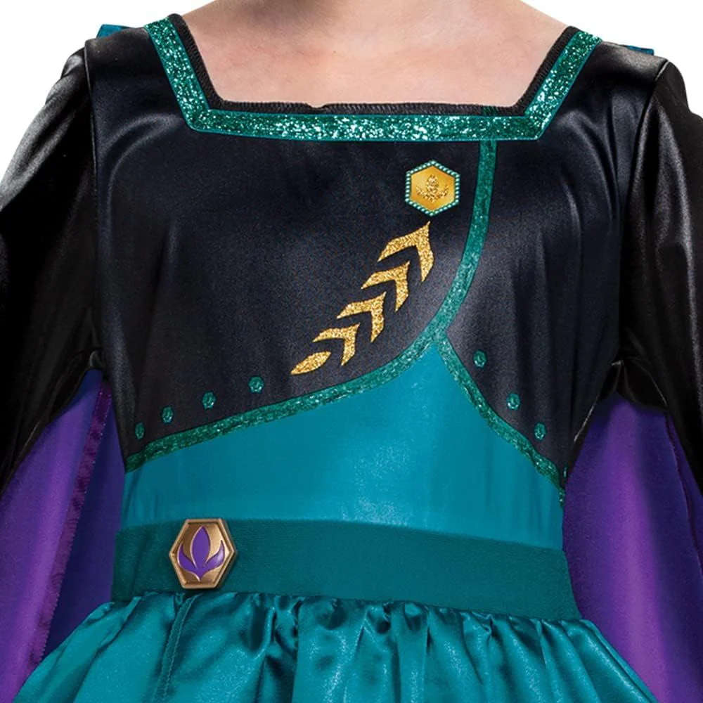 Disguise - Costume Anna pour fille, tenue classique officielle Disney La Reine des Neiges 2, robe et cape - Image 3