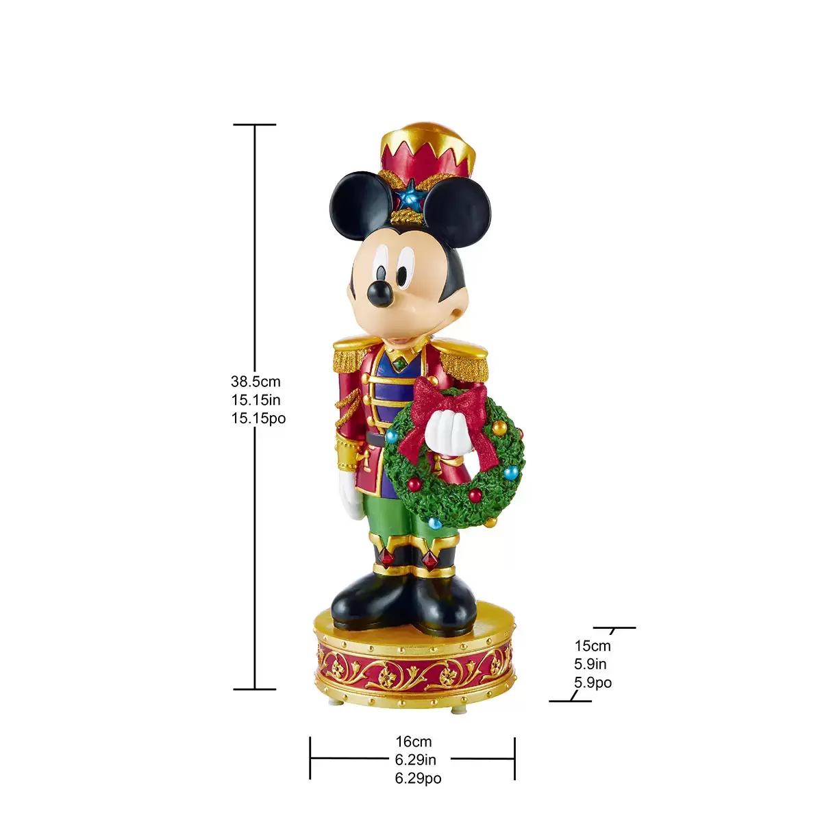 Disney - Casse-noisettes de Noël Mickey et Dingo avec lumières DEL et sons - Image 2