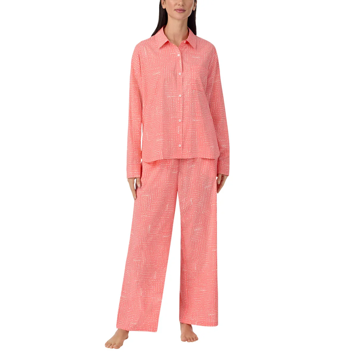 DKNY - Ensemble pyjama en linon 2 pièces - Image 4
