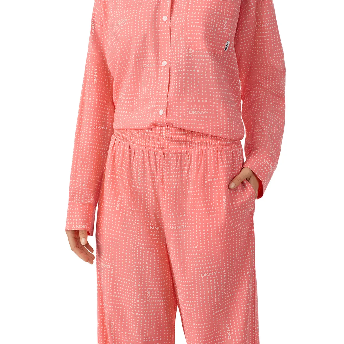 DKNY - Ensemble pyjama en linon 2 pièces - Image 5